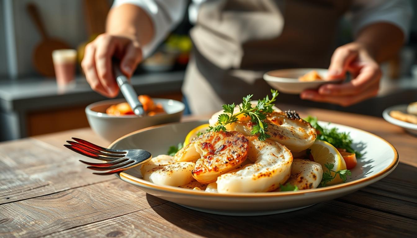 Balanced healthy meal prepared in a home kitchen