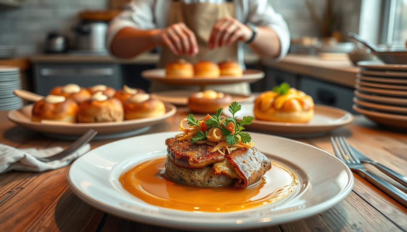 Seasonal meal prepared in a home kitchen